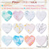Teling 24 Pcs Valentine's Day Heart Shaped Sticky Notes Pad Gift Cute Fun Sticky Notes Colorful Sticking Power Memo Pads for Girls Women Lover Office School Supplies 3 x 3 Inch(Marble Color)