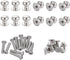 uxcell 12pcs Round Knobs Pull Handle, 9mm Head Dia. Zinc Alloy for Drawer Pulls Gift Box Cabinet Knobs