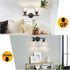 2 FOLKSMATE Bathroom Light Fixtures, Light Matte Black Vanity Light, Vintage Wall Sconces Lighting, Modern Bath Wall