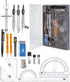 Mr. Pen Geometry Set with 6 Inch Swing Arm Protractor, Divider, Set Squares, Ruler,