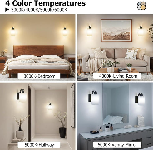 Set 2, 6000mAh iThird Wall Sconce Battery Operated of Rechargeable Wall Lights with Touch Control and Remote Control