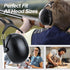 SNR 35dB Noise Cancelling Ear Muffs, Ear Protection for Mowing, Hearing Protection for Autism, Shooting