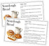 Besttile 50 PCS Sourdough Bread Care Instruction Cards 2x3.5 Inches Essential Tips for