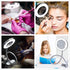Pinkiou Clip on Desk Lamp with Clamp for Night Reading, Nail Art, Makeup, 360 Flexible Gooseneck LED USB Light