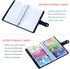 boshiho Leather Credit Card Holder, Business Card Case Book Style, 90 Count Name ID Card Holder