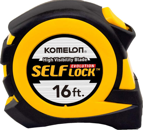Komelon EV28116; 16' X 1" Self Lock Evolution Tape Measure, by Komelon