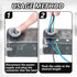 150pcs 3/8 Inch Non-Metallic Button Push-in Cable Connectors for 1/2 Inch Knockouts