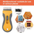 SRTXJUZD 20pcs Razor Blade Scrape with Extra Blades, Scraper Tool, Razor Blade Retractable, Paint Stripping Tool, Hob
