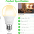 A19 Bulbs, 40 Bulbs, 2700K, 550 E26 Non-Dimmable, 5W Bulbs 6 Pack BUBO LED Light Watt Equivalent LED Soft White Lumens