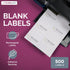 NextDayLabels 4” x 1" Rectangular Sticker Labels for Printer, White Laser/Inkjet Printer Labels, 500 Labels