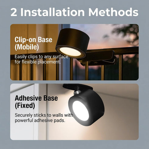 FLYSENN 3 Dimmable, 360 2-in-1 Rechargeable Magnetic Wall Light, Color Temperature Touch Control Rotatable Cordless
