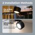FLYSENN 3 Dimmable, 360 2-in-1 Rechargeable Magnetic Wall Light, Color Temperature Touch Control Rotatable Cordless