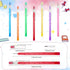 Non Sharpening Pencils Point Pencils HB Translucent Pencils Stackable Pencil Multi Push Stacking Tip Pencils with Matching Eraser for Kids Girls Office School Students Teachers, 7 Colors (100 Pack) by Crtiin