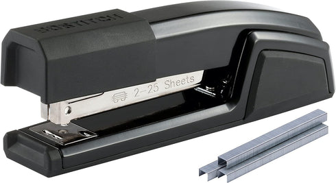 Bostitch Office Epic All Metal 3 in 1 Stapler, Integrated Remover & Staple Storage, Black (B777-BLK)