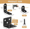 25Pcs 3 82Pcs MAPVOLUT L Brackets for Shelves, Sizes Angle Corner Braces Metal L Bracket Heavy Duty for Wood, Sturdy