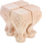 MAGICLULU 4pcs Solid Wood Furniture Legs Set, Carved Decorative Replacement Legs for