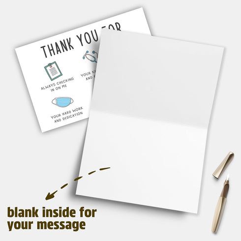 YIWANSIN Thank You Card for Nurses Doctors, Healthcare Worker Nurse Appreciation Card, Medical Staff Appreciate