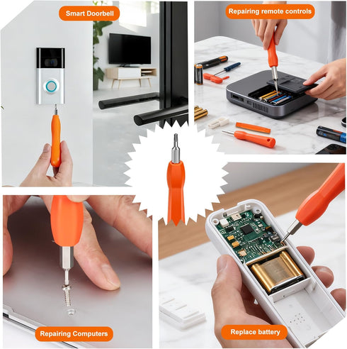 JVSEYTE T6 T15 Reset Video Doorbell Screwdriver, Double-Ended Screw Driver Tool for Camera Video Doorbell Replacement