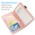 ACdream Cute Pocket Leather Server Books for Waitress, Money Organizer Wallet, Glitter Rose