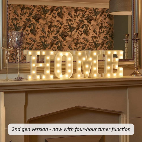 anso 22cm LED Alphabet Letter & Number Light Sign Decorations Lamp for Home Birthday Party Event Night Lights (I)