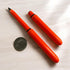 Pen - USA Made Pocket Pen, 8 Pack, Compact Lightweight EDC Black Ink Ballpoint Pen, Blaze Orange