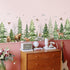 LiveGallery Removable Forest Tree Wall Decal, Woodland Wildlife Mural Wall Sticker, Peel and Stick Pine Tree Animals
