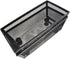 HAHIYO Stackable Mesh Tray Cup 6 x 3 x 2 inches, Sturdy Desk Drawer Organizer Container, 2 Pack Black with Soft Foam