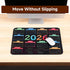 Ryetvok 2026 Calendar Mouse Pad, Non-Slip Rubber Base Desk Mat with Stitched Edge, Smooth Surface Mousepad for Office
