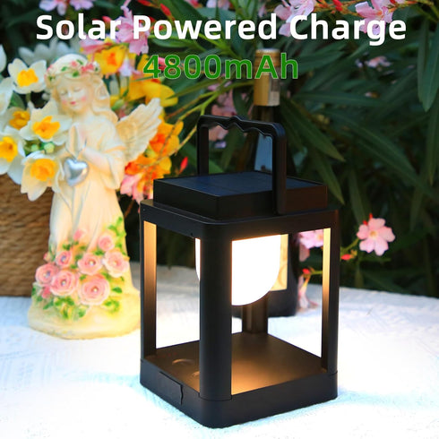 10 Outdoor Solar Table Lamp,Collasis RGB Color Changing Lights,Portable Rechargeable Solar Lantern Waterproof, Touch
