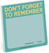 Knock Knock Don't Forget to Remember Sticky Note Pad, 3 x 3-Inches, 100 Sheets, To Do List Notes