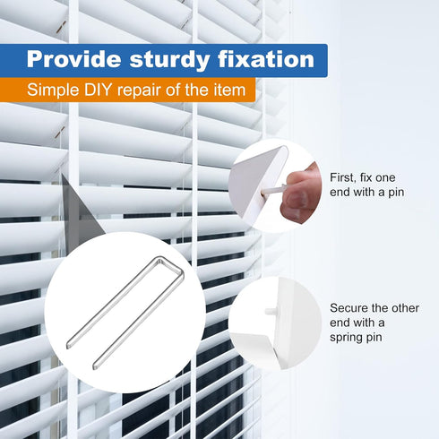 CQDAXUMY 220Pcs 0.75" 0.6" Plantation Shutter Repair Kit, Spring Loaded Plantation Shutters Pins, & Tilt Rod Louver