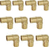 QYMO0058-10 PEX X PEX 90 Degree Elbow Barb Pipe Fitting 5/8" Brass (Pack of 10)