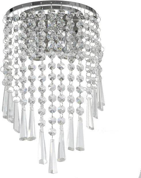 Gdrasuya10 Modern Crystal Wall Sconce Chrome Crystal Wall Lamp Crystal Wall Lighting