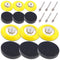 Swpeet 10Pcs 3 Inch Sanding Discs Pad Kit, Including 5Pcs 1/4" Shank Drill Attachment Backing Pads and 5Pcs Soft Foam