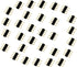 30pcs Male to Male LED Strip Connector Adapter Plug for SMD 5050 3528 2835 RGB Flex LED Tape Light (Black)