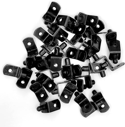 Cerpourt 40 Pegs,1/4 Inch Closet Pcs Shelf Pins L-Shaped Shelf Support Pegs,Bookshelf Pegs for Shelves,Cabinet Shelf