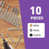 Carving Bits Carbide Burr Set Compatible With Rotary Tool, 10Pcs Grinding Bits for Die Grinders Accessories with 1/8" Shank, Rasp Bits Accessories for Wood Metal Processing and Engraving Working by YURINWOO