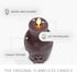 Luminara Poison Bottle Flameless LED Candle Dark Chocolate Wax, Battery Operated, Moving Flame Halloween Decor