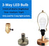 UL Listed 4-Pack 3 Way Light Bulb 30 70 100W Replacement LED Bulbs, Daylight 5000K, 3/7/10W Three Way A19 Bulbs with E26 Base,for Sconces, Floor Lamps, Table Lamps by GEPLAD
