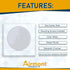 (Pack of 4) Airmont Products AP-12077, 5-inch Ceiling Blank-Up Cover with Center Screw, White Metal