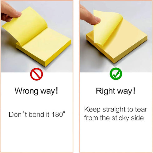 Sticky Notes 3x3 Inches Bulk, 28 Pack 2800 Sheets Colored Self-Stick Pads for Office, School, and Home
