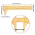 2 Pcs Brass Vernier Caliper Pocket Caliper Handy Caliper Measuring Mini Tool Double Scale Sliding Gauge Metal Pocket Ruler for Bead Wire Jewels Rings Measurement(Simple Style)