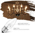 Tiqian 40W Bulbs Bulb E26 (6 Pack) (6) Incandescent Torpedo Tip Chandelier with Crystal Clear Incandescent Light Tip