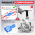 AIRIC Spade Connector Kit, 100 Pcs Male and Female 22-10 Gauge Nylon Electrical Crimps for Auto Speaker Wiring