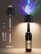 Joyzy Table Lamp with Projector Lighting, Wireless Wine Bottle Lamps Rechargeable Wine
