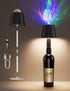 Joyzy Table Lamp with Projector Lighting, Wireless Wine Bottle Lamps Rechargeable Wine