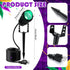 Grinsvalley 3 Pcs Mardi Gras Spotlight Outdoor Decorations Purple Green and Gold Spotlight Plug in Waterproof Spot