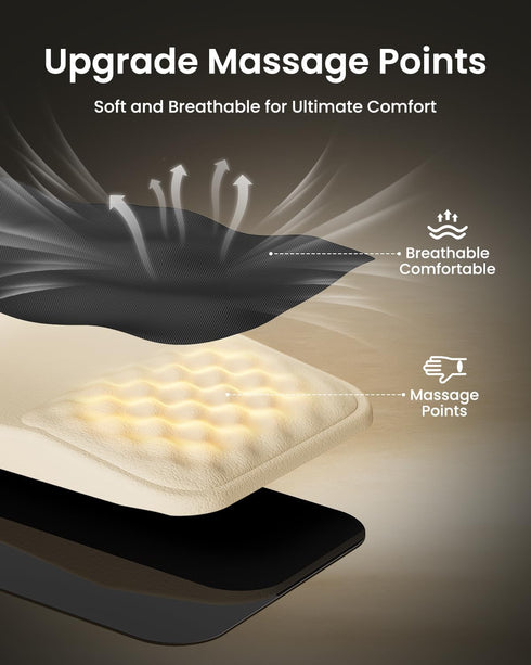 ProtoArc MP50 12x8 Inches, Ergonomic Mouse Pad with Wrist Rest, Mousepad with Massage Design, Soft Memory Foam