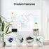 White Board Sticker Adhesive, Magnetic Dry Erase Board Sheet for Refrigerator, Flexible Planner with Markers