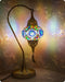 Yarra-Decor Turkish Moroccan Mosaic Table Lamp with Bronze Base, Handmade Tiffany Mosaic Glass Bedside Lamps